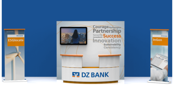 DZ Bank Sales representative booth