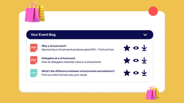 Event Bag To Favorite And Download Virtual Events