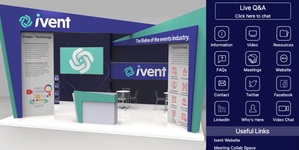 blue iVent customised booth